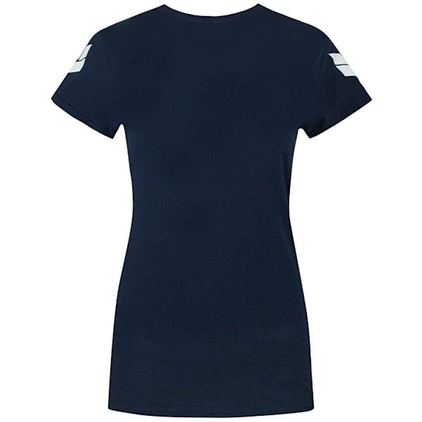 Captain America: Super Soldier Dam/Dam T-shirt med logotyp L Marinblå Navy L