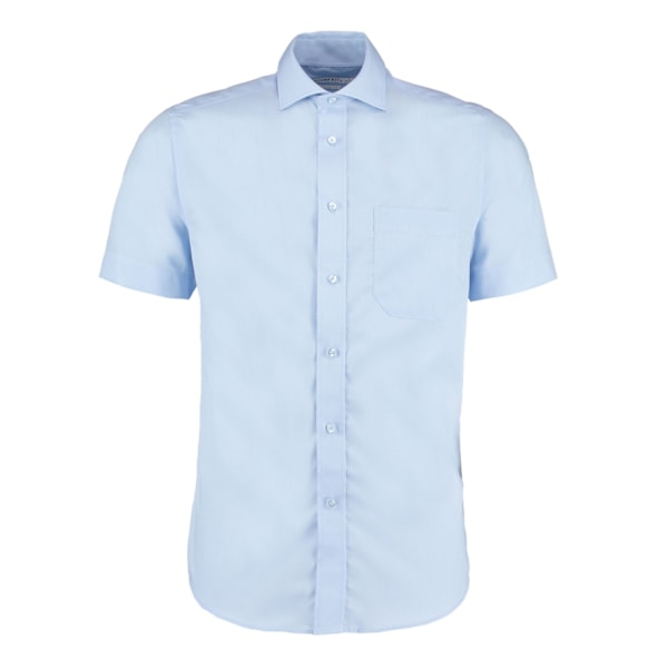 Kustom Kit Premium Corporate Non-Iron Kortärmad Skjorta för Herr Light Blue 15in