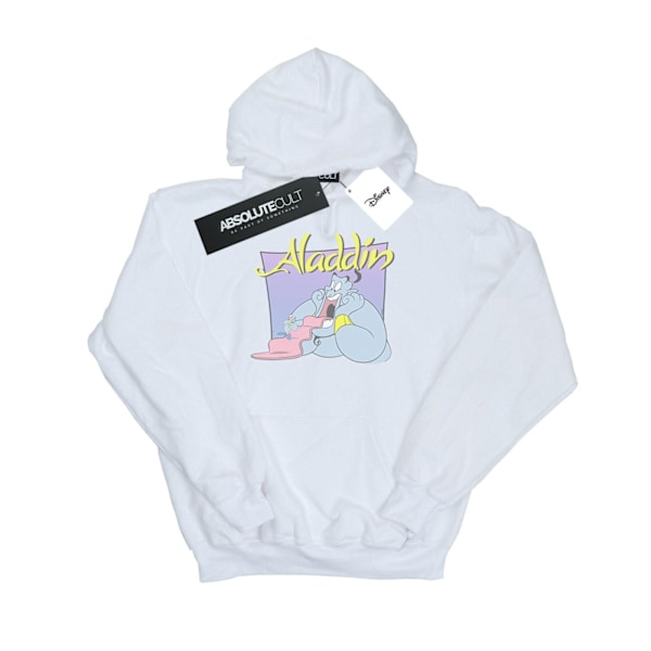 Disney Herr Aladdin Genie Wishing Dude Hoodie 5XL Vit White 5XL