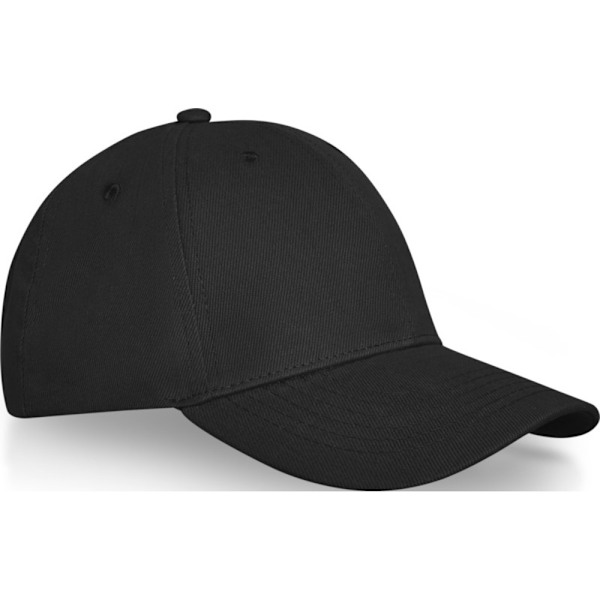 Elevate Unisex Vuxen Davis 6-Panel Keps En Storlek Solid Svart Solid Black One Size