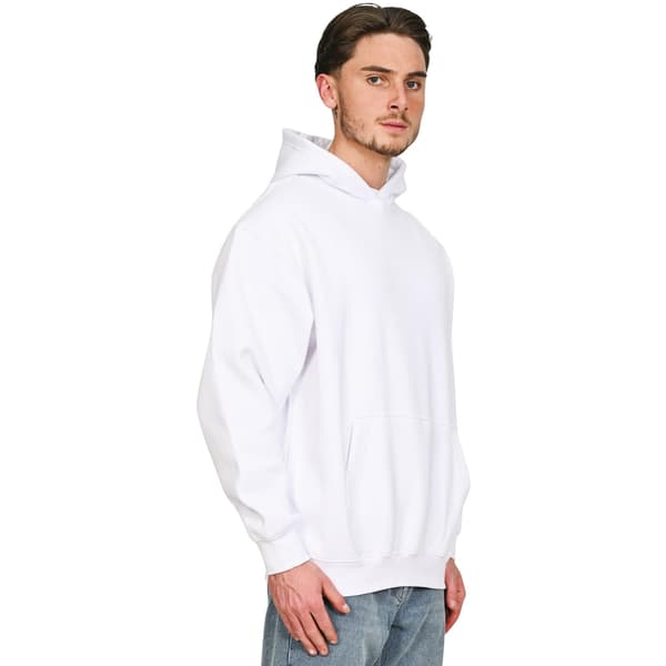 Casual Classics Unisex Vuxen Premium Kammad Bomull Oversized Hoodie White 3XL