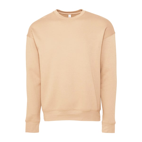 Bella + Canvas Unisex Vuxen Fleece Drop Shoulder Sweatshirt XS Heather Sand Dune XS
