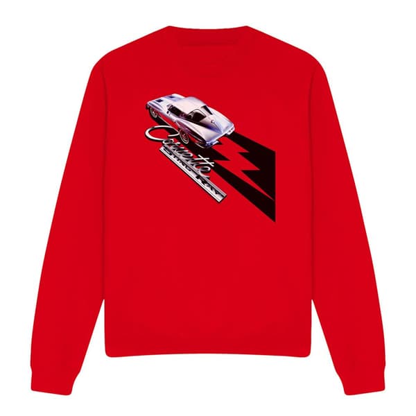 Chevrolet Unisex Vuxen Split Window Sting Ray Sweatshirt S Röd Red S