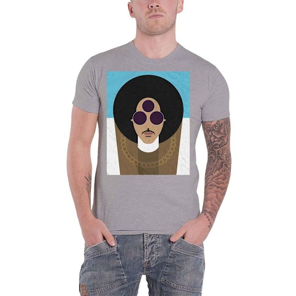 Prince Unisex Adult Art Official Age T-Shirt XXS Grå Grey XXS