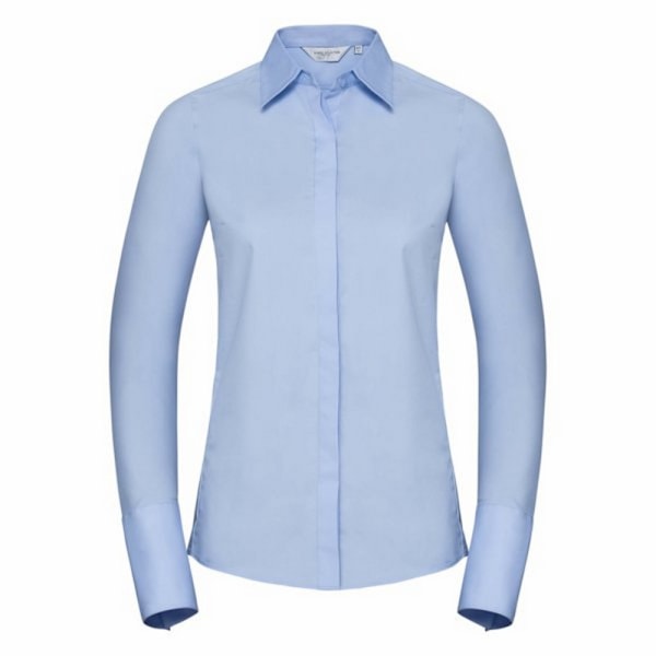 Russell Dam/Kvinnors Stretch Fuktreglerande Arbetsskjorta XS Bright Sky XS