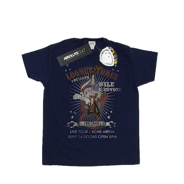 Looney Tunes Boys Wile E Coyote Gitarr T-Shirt 5-6 År Marinblå B Navy Blue 5-6 Years