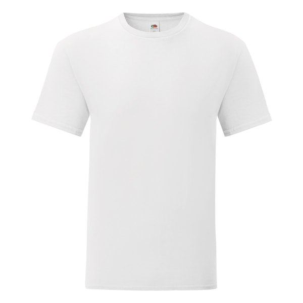 Fruit Of The Loom Iconic T-shirt för män (pack om 5) XL Vit White XL