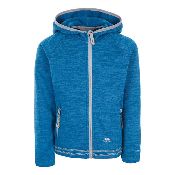 Trespass Goodness Full Zip Hooded Fleecejacka för Flickor Cosmic Blue 5-6 Years