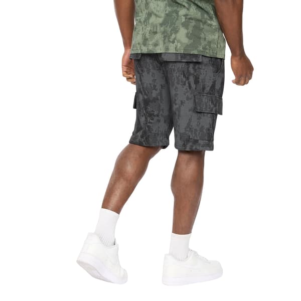 Crosshatch Herr Bardon Camo Cargo Shorts S Svart Camo Black Camo S