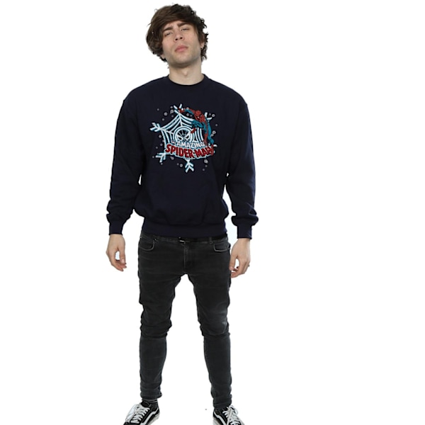 Marvel Jul Spider-Man Sweatshirt 3XL Mörkblå Deep Navy 3XL