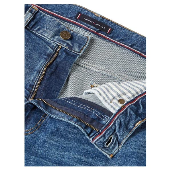 Tommy Hilfiger Herr Bleecker Denim Jeans 32S Mellanblå Mid Blue 32S