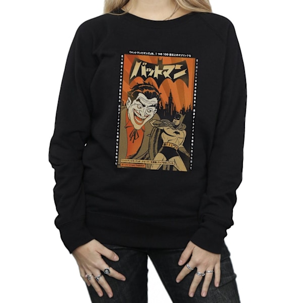 DC Comics Dam/Kvinnor The Joker Cover Sweatshirt M Svart Black M