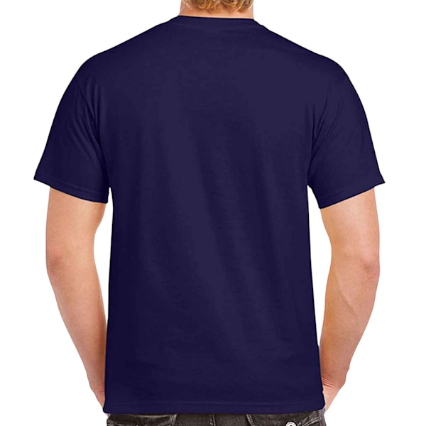 Gildan Herr T-shirt i Tjock Bomull Storlek L Kobolt Cobalt L