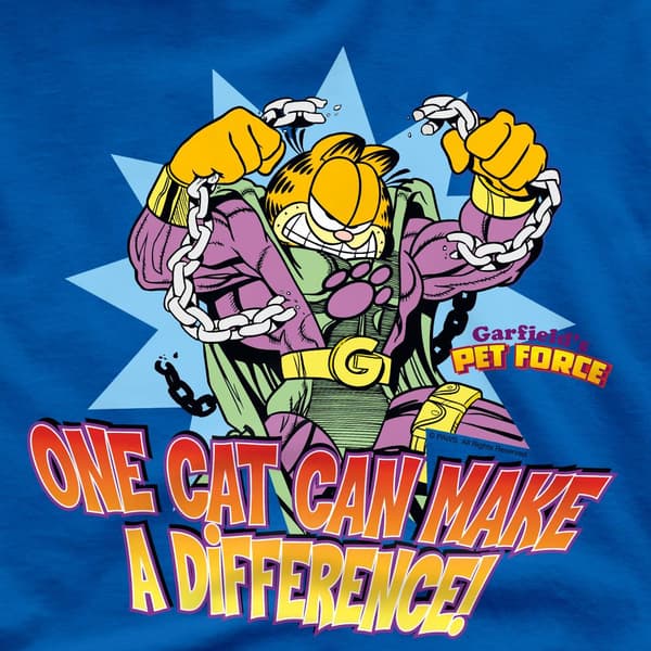 Garfield Herr Make A Difference T-Shirt S Kungsblå Royal Blue S