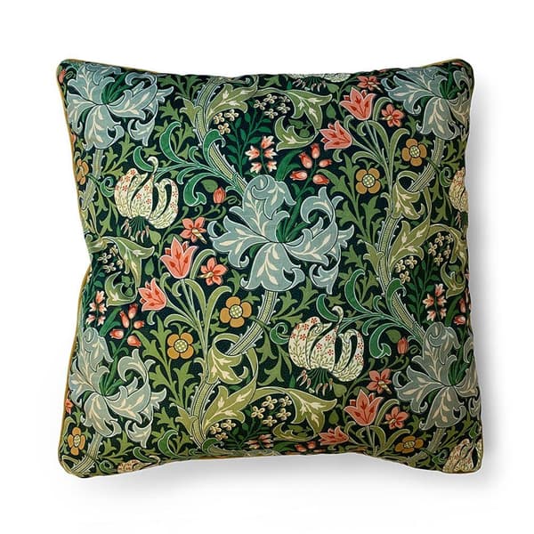 William Morris Golden Lily Fylld Kudde 55cm x 55cm Multicolo Multicoloured 55cm x 55cm