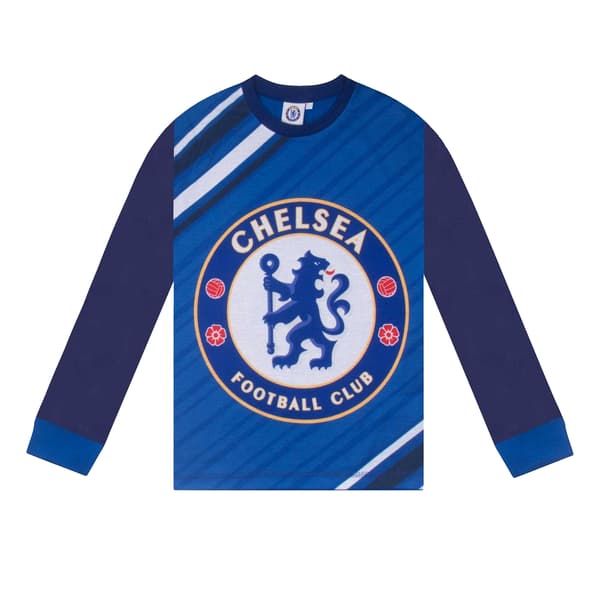 Chelsea FC Pojkar Sublimerad Lång Pyjamas Set 5-6 År Royalblå Royal Blue 5-6 Years