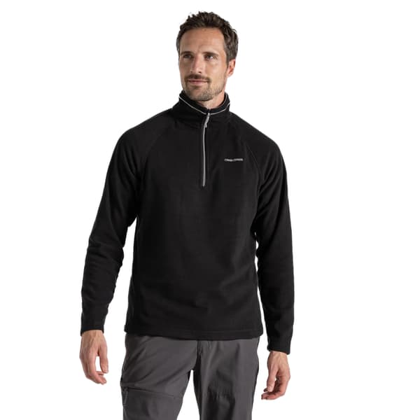 Craghoppers Herr Corey VI Halv Dragkedja Fleecetopp M Svart Black M