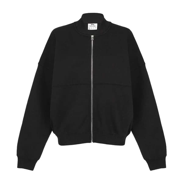 Slazenger Dam Polycotton Oversized Bomberjacka 10 UK Black 10 UK