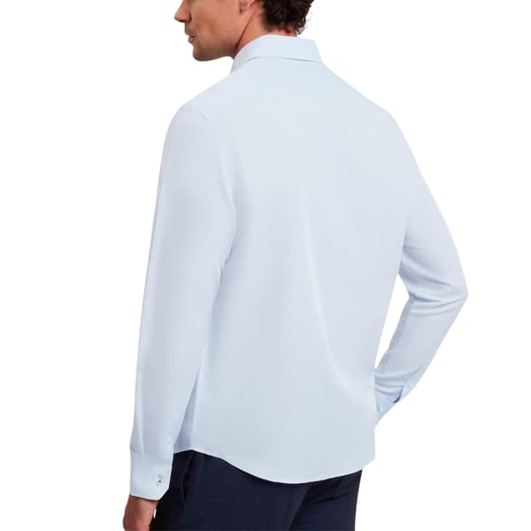 Ted Baker Herrskjorta i linneblandning, normal passform, långärmad, 3XL, ljus Light Blue 3XL