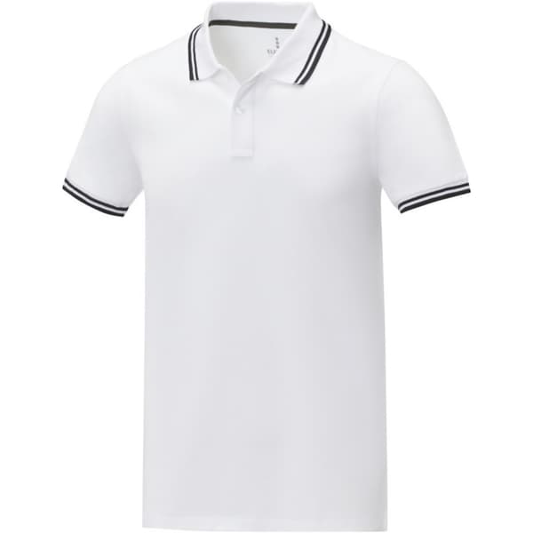 Elevate Herr Amarago Kortärmad Poloskjorta S Vit White S