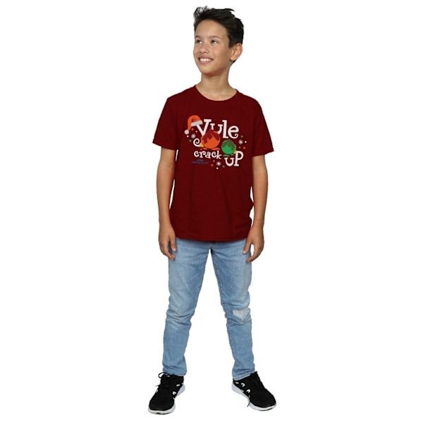 National Lampoon's Christmas Vacation Boys Yule Crack Up T-Shirt Burgundy 12-13 Years