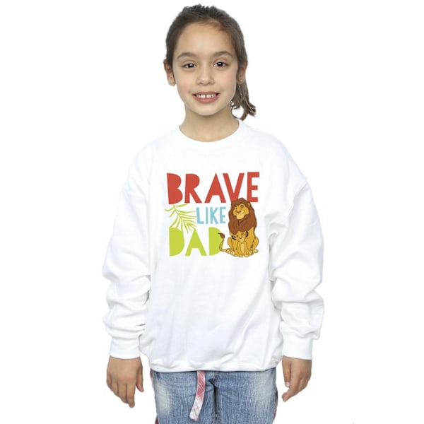 Disney Girls The Lion King Brave Like Dad Sweatshirt 3-4 år White 3-4 Years