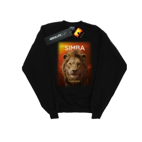 Disney Girls The Lion King Movie Adult Simba Poster Sweatshirt Black 9-11 Years