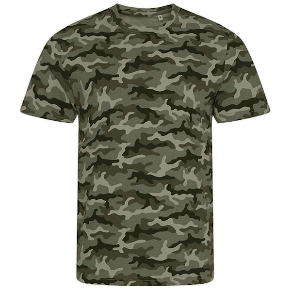 AWDis herr camouflage T-shirt L grön camo Green Camo L