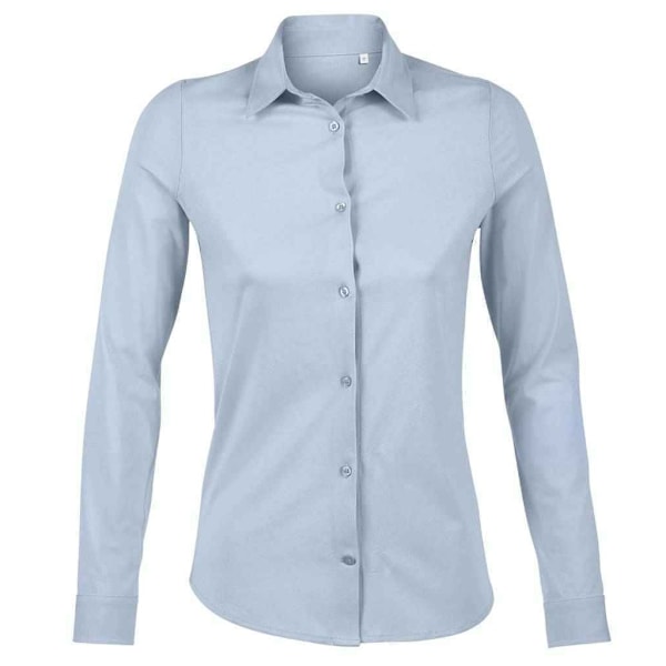 NEOBLU Dam/Kvinnor Balthazar Jersey Långärmad Skjorta M Mjuk Soft Blue M