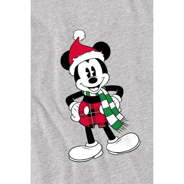 Disney Herr Mickey Mouse Tartan Jul T-Shirt 3XL Sport Hea Sport Heather 3XL