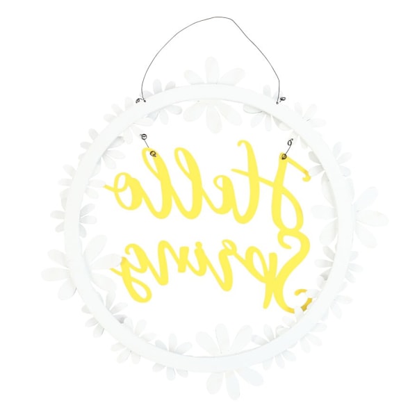 Something Different Hello Spring Daisy Krans En Storlek Vit/Gul White/Yellow One Size
