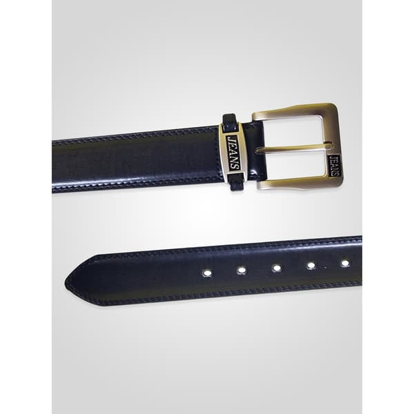 Duke Herr D555 Kenny Bälte i Limmat Läder, Midja, 64 Svart Black 64