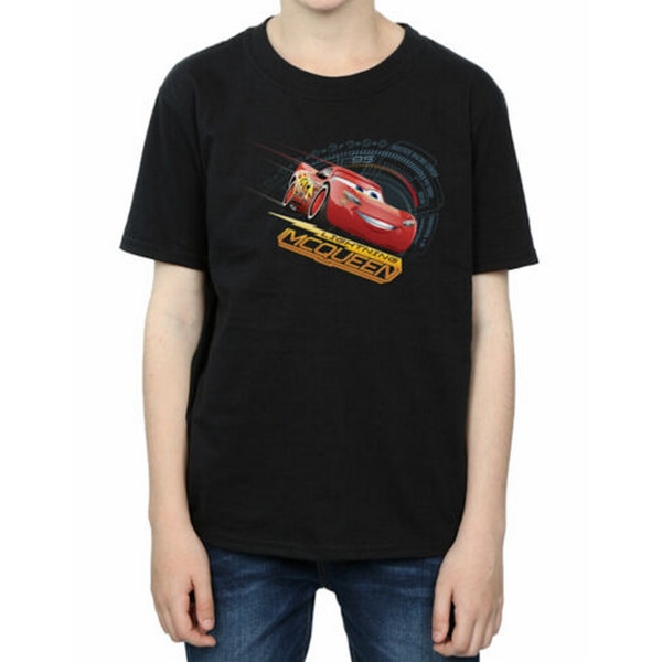 Cars Boys Lightning McQueen Bomull T-shirt 9-11 år Svart Black 9-11 Years