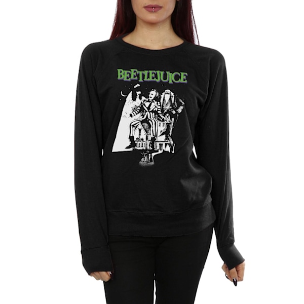 Beetlejuice Dam/Dam Mono Poster Sweatshirt S Svart Black S