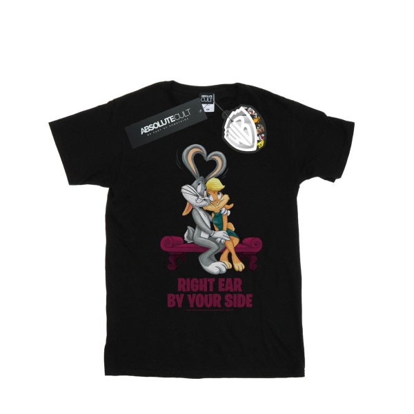 Looney Tunes Girls Bugs och Lola Valentine's Cuddle Cotton T-Sh Black 12-13 Years