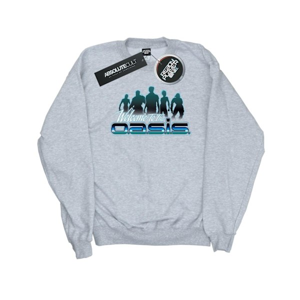 Ready Player One Girls Welcome To The Oasis Sweatshirt 5-6 År Sports Grey 5-6 Years