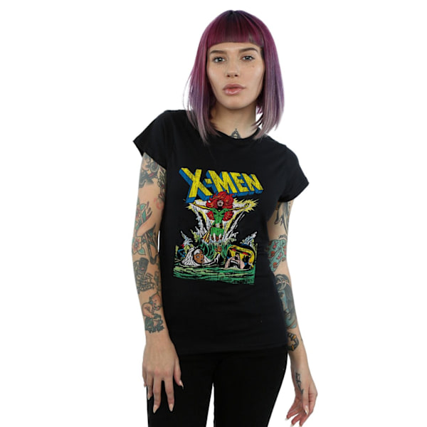 Marvel Dam/Kvinnor X-Men Enter The Phoenix Bomull T-shirt S B Black S