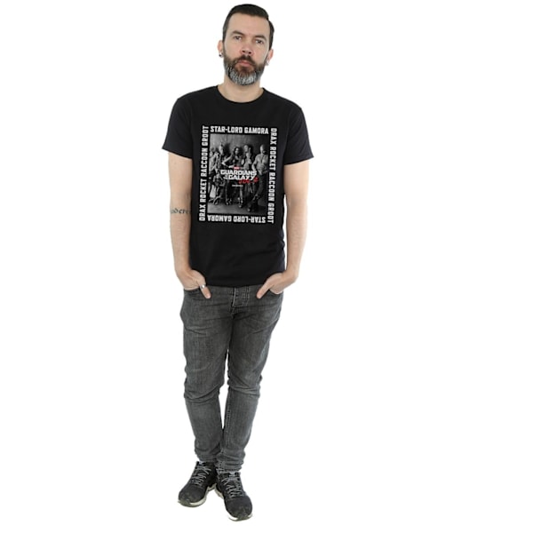 Marvel Herrar Guardians Of The Galaxy Inramad Affisch T-Shirt M Bla Black M
