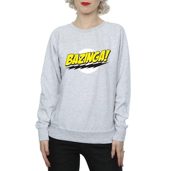 The Big Bang Theory Dam/Damer Sheldon Bazinga Sweatshirt XX Heather Grey XXL