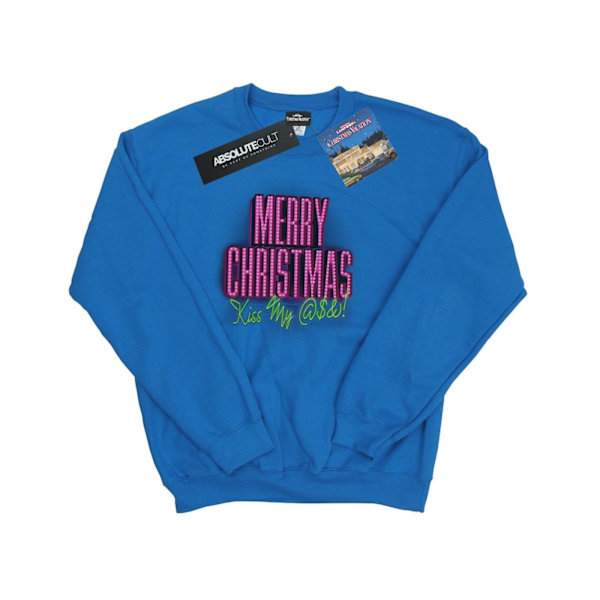 National Lampoon's Christmas Vacation Herr Kiss My Ass Sweatshirt Royal Blue XL