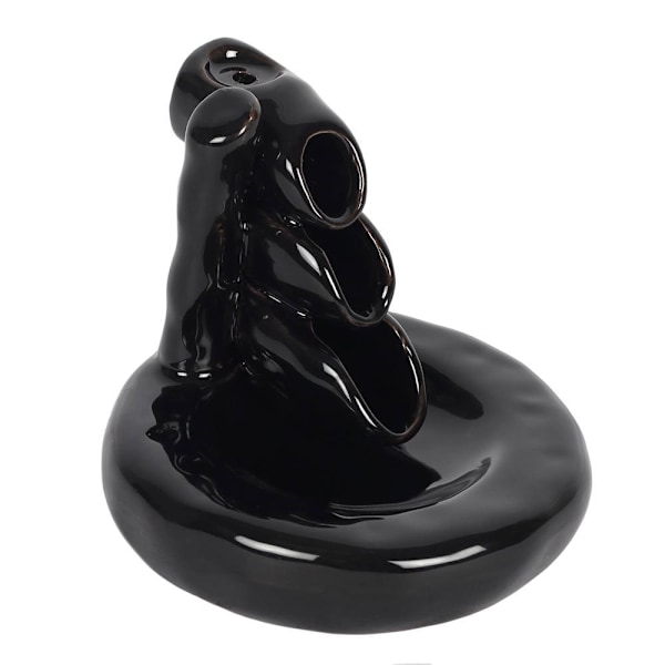 Något Annorlunda Bambu Vattenfall Backflow Brännare En Storlek B Black One Size