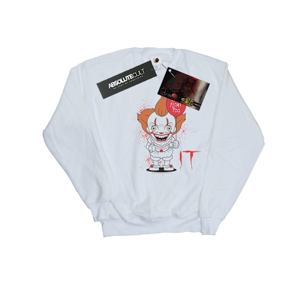 It Mens Chibi You´ll Float Too Sweatshirt XL Vit White XL