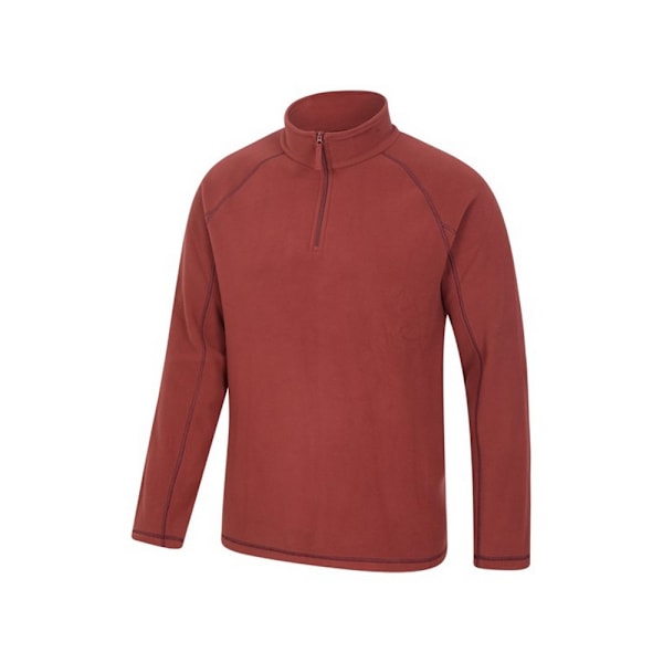 Mountain Warehouse Ashbourne II Fleece Tröja med Halv Dragkedja Herr XXS Bu Burgundy XXS