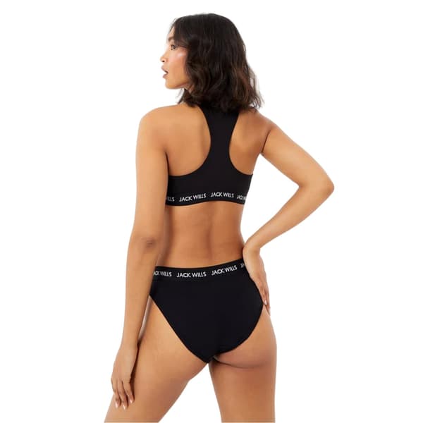 Jack Wills Dam/Dam Dibsdall Bralette i Bomullsjersey (Förpackning Black 10 UK