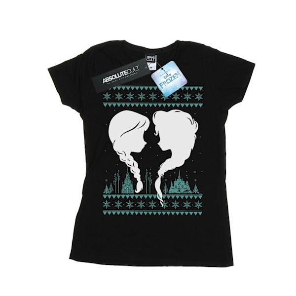 Disney Dam/Dam Frozen Jul Systrar Bomull T-shirt M Black M
