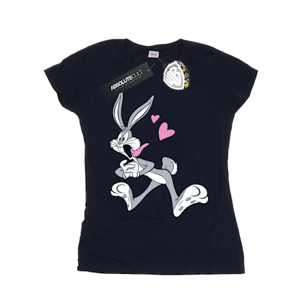 Looney Tunes Dam/Damer Bugs Bunny In Love Bomull T-shirt M Navy Blue M
