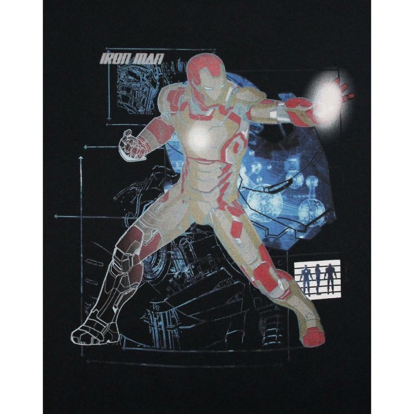 Iron Man Mens Mk 42 T-Shirt XXL Svart Black XXL