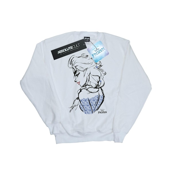 Frozen Dam/Damer Elsa Sketch Heather Sweatshirt M Vit White M