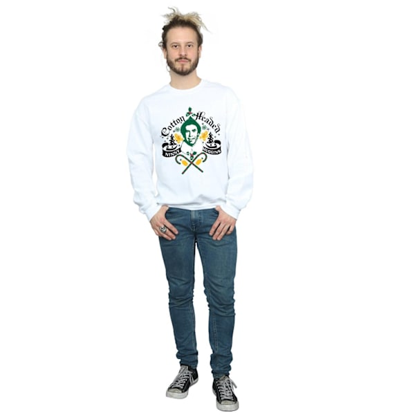 Elf Herr Headed Ninny Muggins Sweatshirt M Vit White M