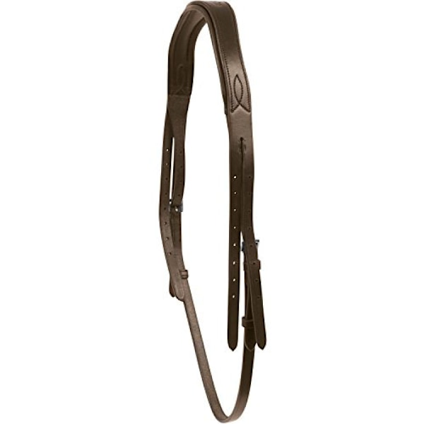 Collegiate Läder Mono Crown Huvudstycke Cob Brun Brown Cob